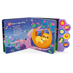 Livre audio interactif sensoriel amusant Premières chansons du bébé au coucher 6 chansons chantantes <span class=keywords><strong>pour</strong></span> enfants Le chant des enfants apprend - Product Image 5