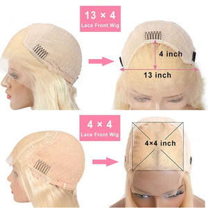 Raw Indian <b>Hair</b> for Lace Remy 6 Inch Long Bob Wig 613 Color <b>Deep</b> <b>Wave</b> Body <b>Wave</b> Glueless Transparent 13X4 for Sale - Product Image 4