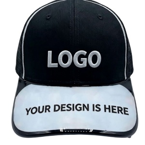 Casquette à visière en vinyle transparent personnalisable, structure à double couche permettant l'insertion libre de motifs personnalisés pour la vente en gros - Product Image 2