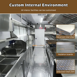 JINLIJING Enclosed Concession Mobile Bar Food Trucks Hot Dog Kebab Pizza Cart Cafe <strong>Ice</strong> <strong>Cream</strong> Coffee <strong>Trailers</strong> With Full Kitchen - Product Image 4