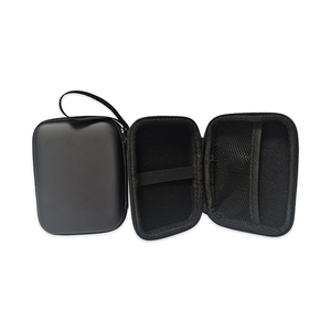 Schwarz PU HD <span class=keywords><strong>HDD</strong></span> Festplatte Externes Gehäuse Mobile Disk Carry Eva Wasserdicht Staub dichte Aufbewahrung koffer Tasche Custom Cheap - Product Image 3