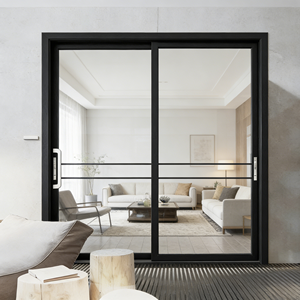 Puerta Corredera de Vidrio de Doble Templado con Aleación de Aluminio, Resistente al Viento, Firme y Sólida, Duradera para Cocina, Impermeable para Interiores - Product Image 4