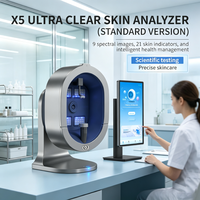 Analyseur professionnel de peau du visage, machine d'analyse cutanée faciale, détection automatique à 9 spectres, analyse du microbiome du cuir chevelu