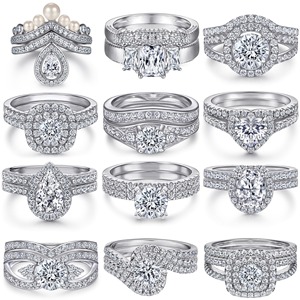 SGARIT Joyería Fina al por Mayor, Anillo de Diamantes Cultivados en Laboratorio con Certificado IGI, Plata de Ley 925, 1, 3, 5, 10 Quilates - Product Image 1