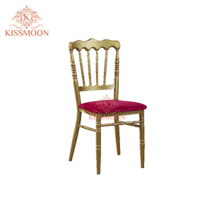 Sillas Chiavari de Alta Calidad para Bodas, Apilables, de Hierro Dorado, Duraderas para Hoteles y Eventos, Sillas Napoleón Chiavari - Product Image 4