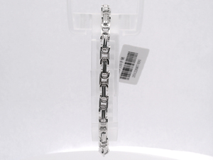 Bracelet en platine massif PT950 blanc robuste, cordon épais tressé, unisexe, pour tous les jours, minimaliste, idéal pour les activités de plein air, cadeau - Product Image 5