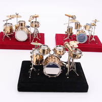 Ensemble de tambours d'instruments de musique de décoration d'intérieur 14*10*10cm, ornement cadeau