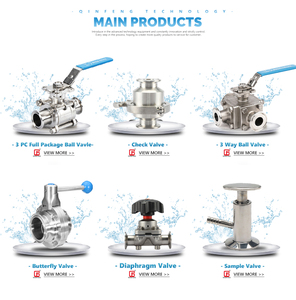 Giá tốt giảm áp lực thiết bị truyền động Tri kẹp cuối SS304 thép không gỉ khí nén vệ sinh Van bướm - Product Image 6