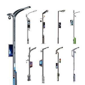 Poste de Alumbrado Público Inteligente Personalizado para Ciudades Inteligentes, con CCTV, Galvanizado en Caliente, Acero Q235 - Product Image 1