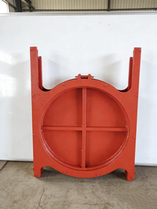 Clapet rond en fonte avec étanchéité bidirectionnelle pour stations de pompage des eaux usées, clapet circulaire en fonte bidirectionnel - Product Image 2