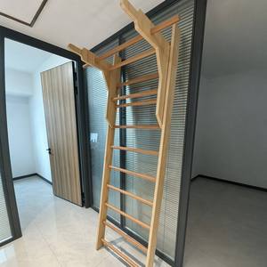 <span class=keywords><strong>Barra</strong></span> de Escalada Sueca de Madera de Haya Maciza para Niños y Adultos, Capacidad de 880 Libras, con <span class=keywords><strong>Barra</strong></span> de Dominadas Extraíble y <span class=keywords><strong>Barra</strong></span> para Flexiones, Gimnasio Interior - Product Image 2
