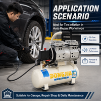 Compresseur d'air sans huile à faible bruit 9L 220V 680W 45L/Min 8Bar pour équipement d'atelier
