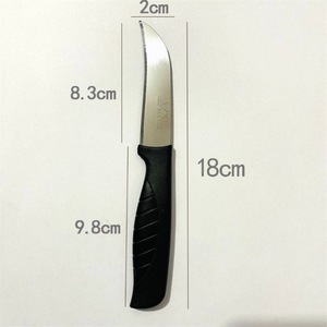 Cuchillo curvo con mango negro, cuchillo para ostras, cuchillo para piña, cuchillo para plátano, pelador, utensilios de cocina, artículos de ferretería de 1-2 yuanes - Product Image 1