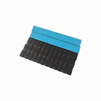 Poids d'équilibrage adhésifs en acier pour roues, revêtement noir, bande bleue, vente en gros