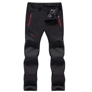 Pantalons <span class=keywords><strong>de</strong></span> <span class=keywords><strong>randonnée</strong></span> thermiques softshell pour hommes et femmes, coupe-vent, doublés en polaire, pantalons cargo pour les sports d'<span class=keywords><strong>hiver</strong></span> en plein air - Product Image 4