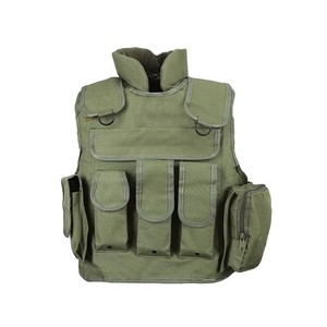 Doppia sicurezza Factory RTS 600D poliestere nero collo Chalecos protezione armatura di sicurezza piastra balistica portante giubbotto tattico - Product Image 1