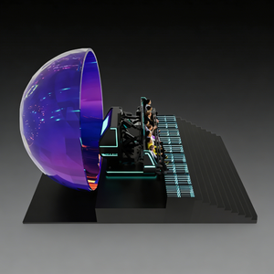 Simulateur de cinéma dôme commercial 4K à faible entretien et haute performance, attraction 32 places pour parc à thème - Product Image 4