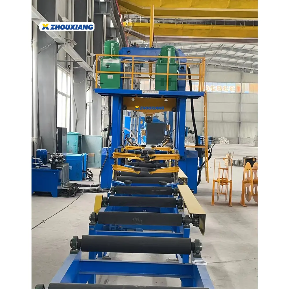Automatische Stahl-H-Strahmontagemaschine Flanschglättung Schweißen Herstellungslinie Maschine