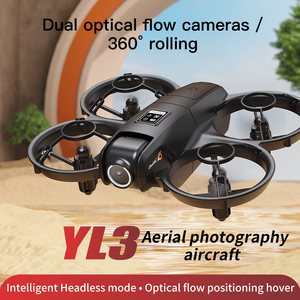 <span class=keywords><strong>Mini</strong></span>-<span class=keywords><strong>drone</strong></span> YL3 pour débutants avec caméra volante 480p, télécommande, flux optique, moteur sans balais, pliable, format <span class=keywords><strong>de</strong></span> <span class=keywords><strong>poche</strong></span>, en plastique - Product Image 2