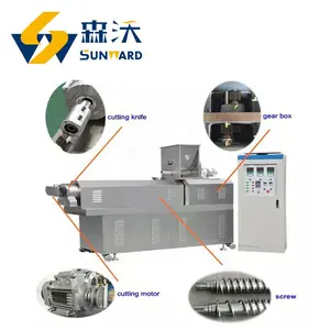 2024 Updated extruder 100-2000 kg/h dog food extruder machine Dry wet pet food pellet processing making extruder machine