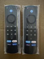 Nouvelle télécommande vocale Alexa de 3e génération L5B83G (plastique ABS) AMZ Fire TV Stick, portée RF 10 m, 2 piles AAA, noire, streaming multimédia