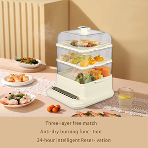 2026 Trending 21L 3-Layer Electric Food Steamer Digital Control Household Food Warmer Cooker Auto-Off Safety - Product Image 6