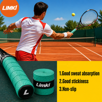Bande adhésive antidérapante absorbant la transpiration pour raquettes de tennis, badminton, padel et pickleball en PU