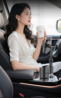 Support de téléphone universel 2-en-1 télescopique à bras long en ABS pour voiture et guidon, réglable à 360 degrés, flexible, vente en gros usine