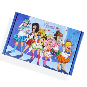 Wholesale high quality customized Sailor Moon gift corrugated blue shipping packaging box