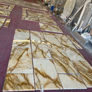 Carreaux <span class=keywords><strong>de</strong></span> sol en marbre naturel jaune Giallo Siena pour la décoration intérieure, <span class=keywords><strong>villa</strong></span> <span class=keywords><strong>de</strong></span> <span class=keywords><strong>luxe</strong></span>, design moderne - Product Image 6