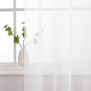 Cortinas DaiRui <span class=keywords><strong>de</strong></span> Color Sólido, Translúcidas, Suaves y Filtrantes <span class=keywords><strong>de</strong></span> Luz para Sala <span class=keywords><strong>de</strong></span> Estar, Tratamiento Semitransparente con Ojales - Product Image 2