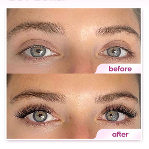 Kit de cils en grappes en gros, logo personnalisé, cils manga vaporeux, courbure D, cils en segments naturels, faux cils en vison - Product Image 6