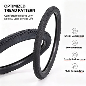 Neumáticos de bicicleta de tamaño completo 700c, 23-45 pulgadas, neumáticos de bicicleta de <span class=keywords><strong>carretera</strong></span>, caucho negro, <span class=keywords><strong>700x25</strong></span>, accesorios para neumáticos de bicicleta - Product Image 3