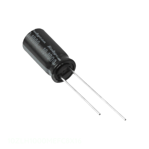ตัวเก็บประจุแบบรูทะลุ (Through Hole) ยี่ห้อ Manufacturer Channel รุ่น CAP ALUM 1000UF 20% 10V RADIAL ขนาด 10ZLH1000MEFC8X16 ความจุ 1000 ไมโครฟารัด - Product Image 1
