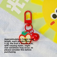 Porte-clés créatif en forme de fruit, pendentif en argile polymère, accessoires mignons, ornements à suspendre pour sac de couple, petit cadeau pour enfants