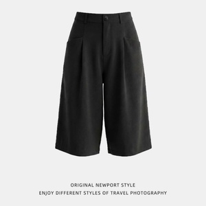 <span class=keywords><strong>กางเกง</strong></span>ขาสั้นผู้ชายลายเรียบสไตล์ลำลองสำหรับฤดูร้อน ระบายอากาศได้ดี ทรงหลวม สวมใส่สบาย ขาตรง พร้อมปักโลโก้ตามสั่ง - Product Image 1