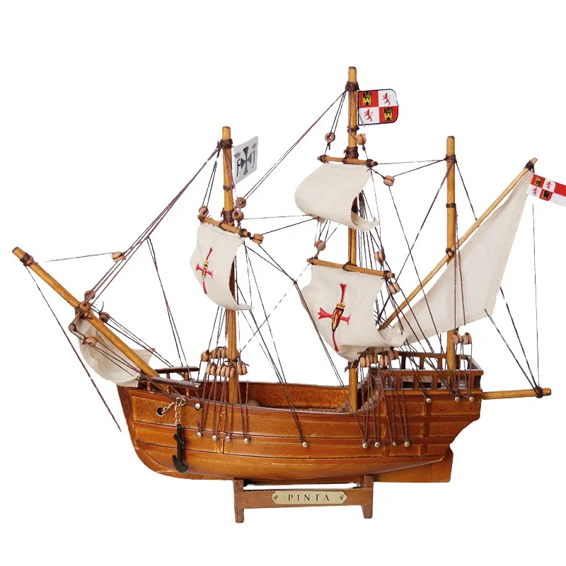 Columbus' झंडा जहाज सांता मारिया Pinta नीना लकड़ी सेलबोट मॉडल ऐतिहासिक लंबा जहाज युद्ध जहाज पैमाने पर मॉडल पिता दिवस उपहार