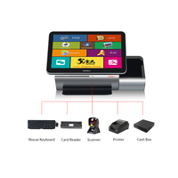 Terminal de point de vente Zhongji A9 avec écran tactile de 15,6 pouces, SSD NVMe de 256 Go, paiement par reconnaissance faciale dans le cloud et caisse enregistreuse intégrée