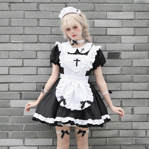 Cross-border Japanese Lolita Maid Dress Cosplay Costume Polyester Spring 2023 Anime Role Play Outfit For Women - Product Image 3