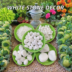 Meilleur choix pour la maison <span class=keywords><strong>jardin</strong></span> paysage décor <span class=keywords><strong>moulin</strong></span> cristal blanc ovale <span class=keywords><strong>pierre</strong></span> naturelle galets taille personnalisée écologique - Product Image 1