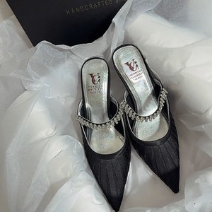 Chaussures d'été bohèmes style féerique pour femmes, à talons aiguilles, talons hauts, ornées de cristaux, à bout pointu, talon fin, style romain, pour la plage, directement de l'usine - Product Image 4