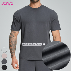 T-Shirt a Maniche Corte da <span class=keywords><strong>Uomo</strong></span> Janya, Morbida e Microforata, ad Asciugatura Rapida, Traspirante, per Fitness, Corsa, <span class=keywords><strong>Tennis</strong></span> e Sport - Product Image 4