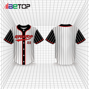 Camiseta de béisbol Diseño original con un poliéster de malla impreso digital con logotipo personalizado cosido - Product Image 5