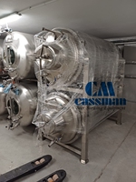 Réservoir de stockage en acier inoxydable personnalisé pour l'industrie, 100L-10000L, réservoir de fermentation, unitank BBT