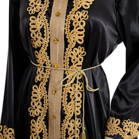 Abaya Quotidienne Modeste Personnalisée pour Femmes Adultes, Luxe Musulman 2025, Manches Longues, Respirante, Grande Taille, en Spandex, Séchage Rapide, Longueur Cheville, Couleur Unie