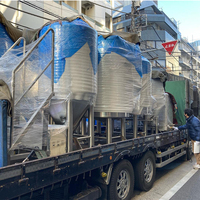 Cuve de Fermentation d'Alcool Commerciale Monocouche de Haute Qualité, Réservoir sous Pression en Acier Inoxydable, Capacités 3000L/4000L/5000L