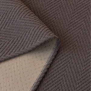 <b>Chenille</b> Sofa Cushion Fishbone Pattern Autumn Tassels Gray Green Dark Brown Light Brown Living Room General Use - Product Image 4