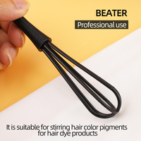 Ensemble de 5 brosses et bols mélangeurs de coloration capillaire en plastique - Accessoires de coiffure durables fabriqués à Guangdong