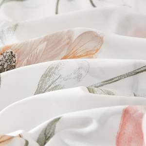 Juego de Ropa de <span class=keywords><strong>Cama</strong></span> Doble para Adultos, 200x200 cm, Funda de Edredón 65x65 cm, Fundas de Almohada con Cierre, Diseño Floral, Rosa, Gris, Blanco, Juego de Fundas de Edredón Suaves - Product Image 6