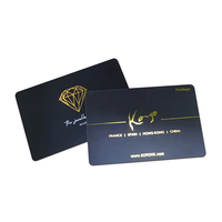 Splendide qualité CR80 taille carte de crédit timbre à chaud feuille d'or/argent cartes en plastique PVC